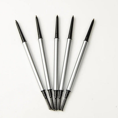 5pcs 1.5mm Thin Silver Double-ended Eyebrow Pencil