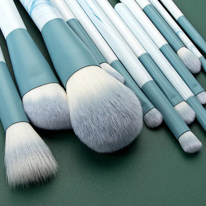 12-Piece Soft Makeup Brush Set – Complete Face & Eye Collection